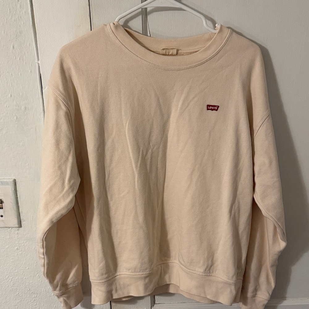 Levi's Cream Crewneck Women’s Sweatshirt